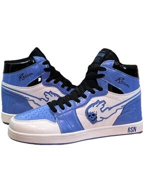 Reason Men’s Flaming Skull High Tops Urban Street wear Sneakers Size 10.5 NEW
